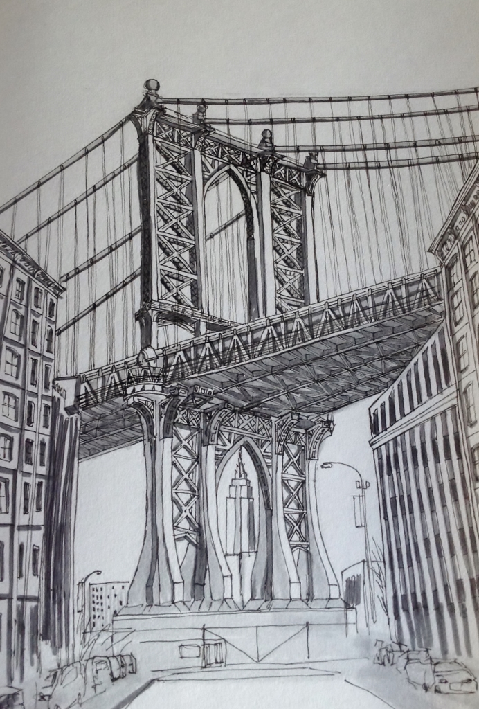 <b>View of Manhattan Bridge from Dumbo</b>