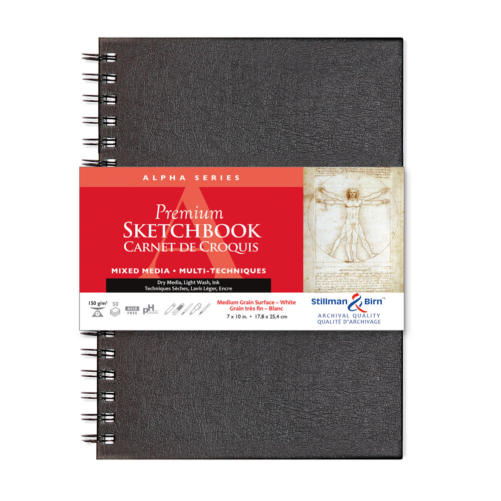 Stillman & Birn Alpha Softcover Sketchbook Heavyweight 100lb White 48  Sheets 8x10 for sale online