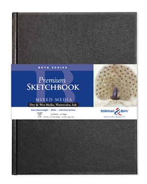 8 x 10 Cold Press Surface 270 gsm Stillman & Birn Beta Series Softcover Sketchbook Extra Heavyweight White Paper 